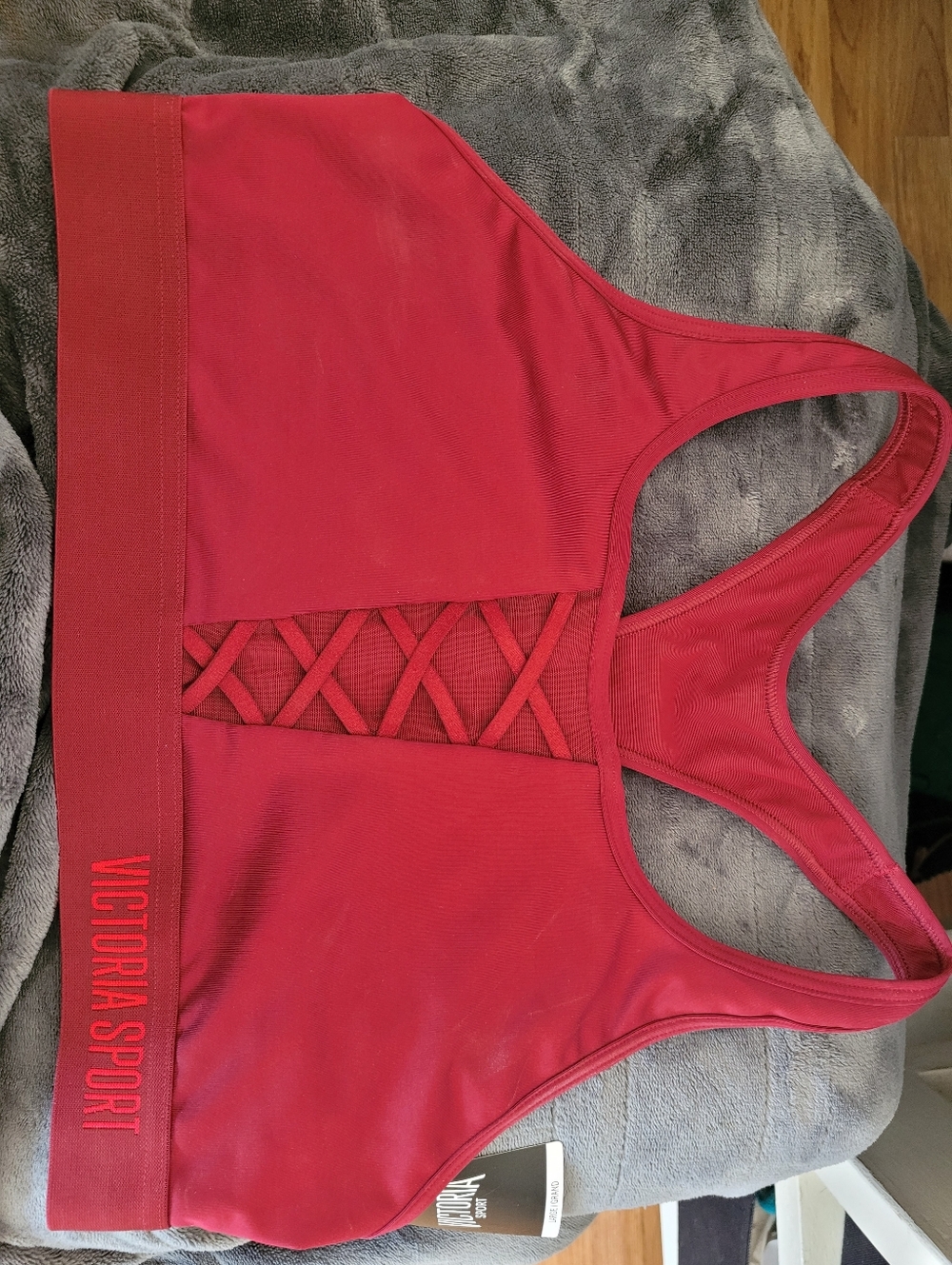 Red Crisscross Racerback Sports Bra